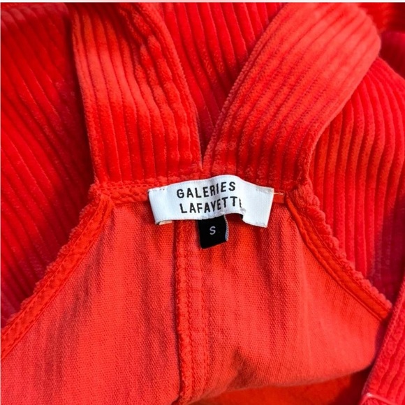 Women’s Red Corduroy Overalls size small - Picture 5 of 6